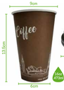 Vaso Negro Bebida Caliente con Tapa MCC 16oz para Café c/25 Juegos 