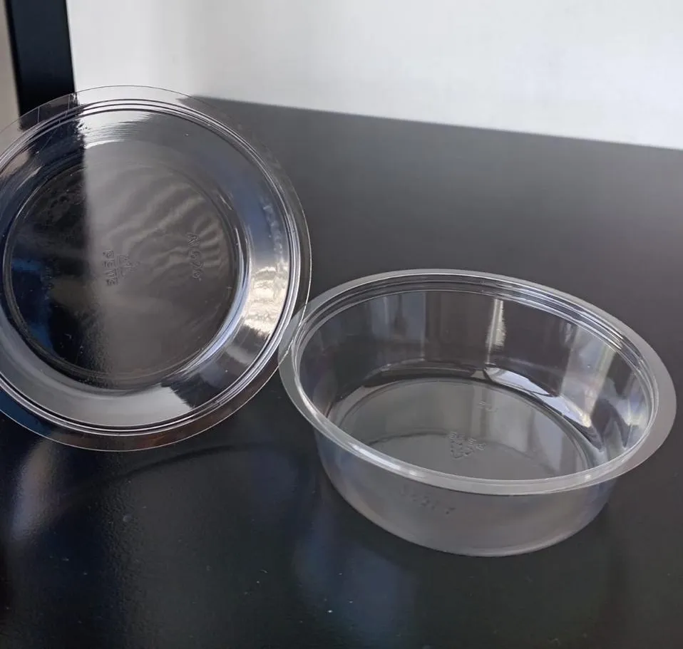 Inserto de Plástico "Souffle" Cristal IP para Vaso PET 9-24oz  c/100