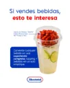 Tapa Plástica Domo con Inserto para Souffle IP para vasos 12/24oz c 50