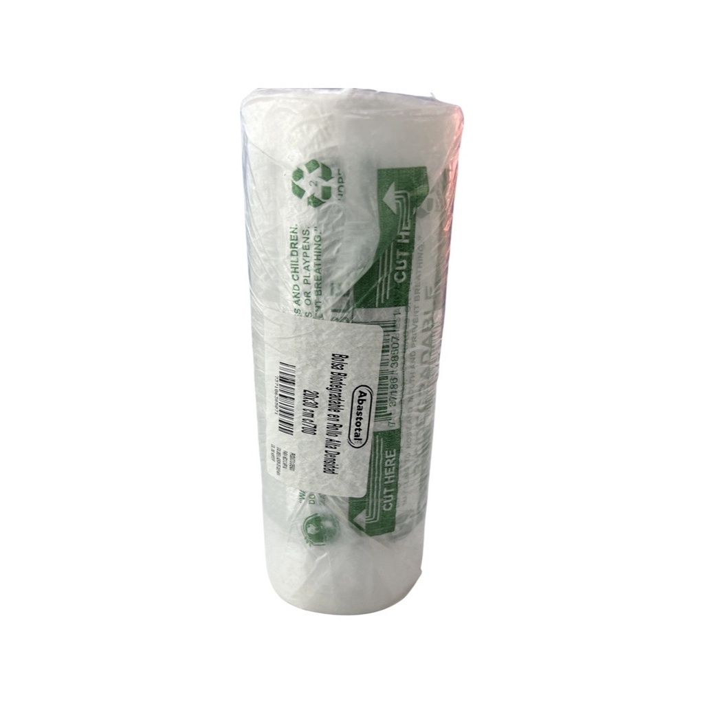 [C2030I] Bolsa Biodegradable en Rollo Alta Densidad 20x30 cm c/700