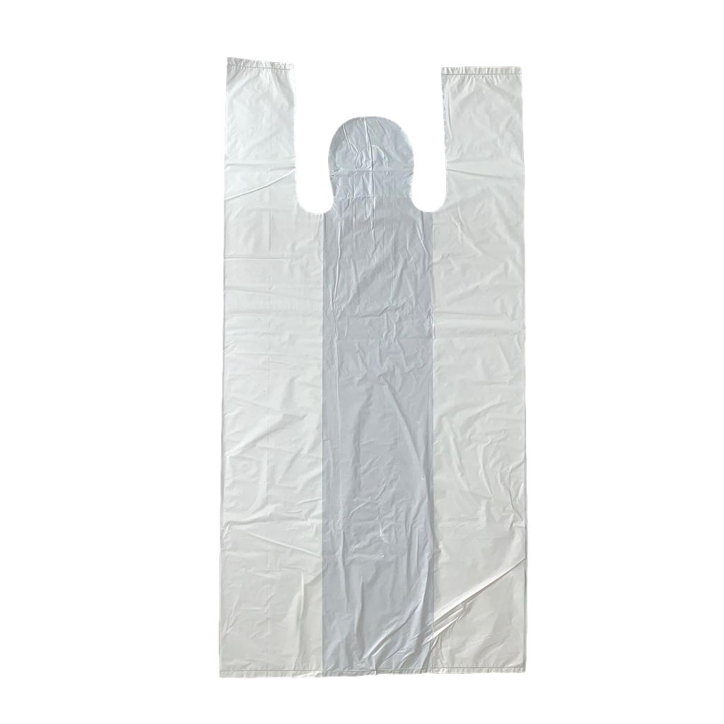 Bolsa Camiseta Ecológica Blanca Impresa Chica #1 "1kg." c/250 piezas - Anguiplast