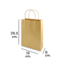 Bolsa Kraft Mediana con Asa c/12