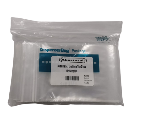 Bolsa Plástica con Cierre Tipo Ziploc 10x15cm c/100