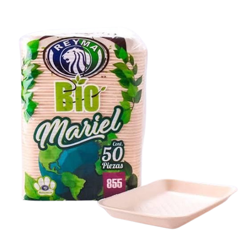 [CH855MABIO] Charola Termica Biodegradable Reyma 855 c/50