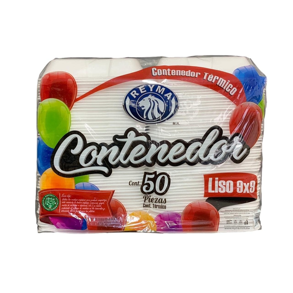 Contenedor 9X9 Liso c/50
