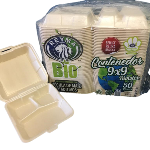 [CN9X9D4PBIO] Contenedor Bio 9x9 con División Reyma c/50