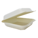 Contenedor Biodegradable 8x8 Liso de Fécula de Maíz c/25