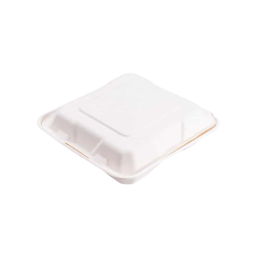 [BIO-99] Contenedor Biodegradable 9x9 Liso (de bagazo) c/50