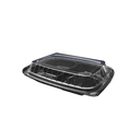 Contenedor con Base Negra para Comida 25x17x5cm c/5