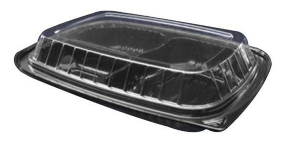 [CP2517-3D] Contenedor con Tapa para Comida con 3 Divisiones c/5