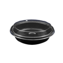 Domo para Ensaladas Redondo con Base Negra 20x6cm c/5
