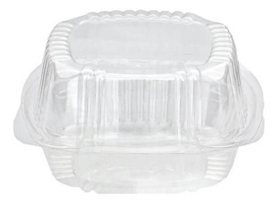 Domo Tipo Almeja Transparente 14x14 8cm Extra Resistente CAJA c/250