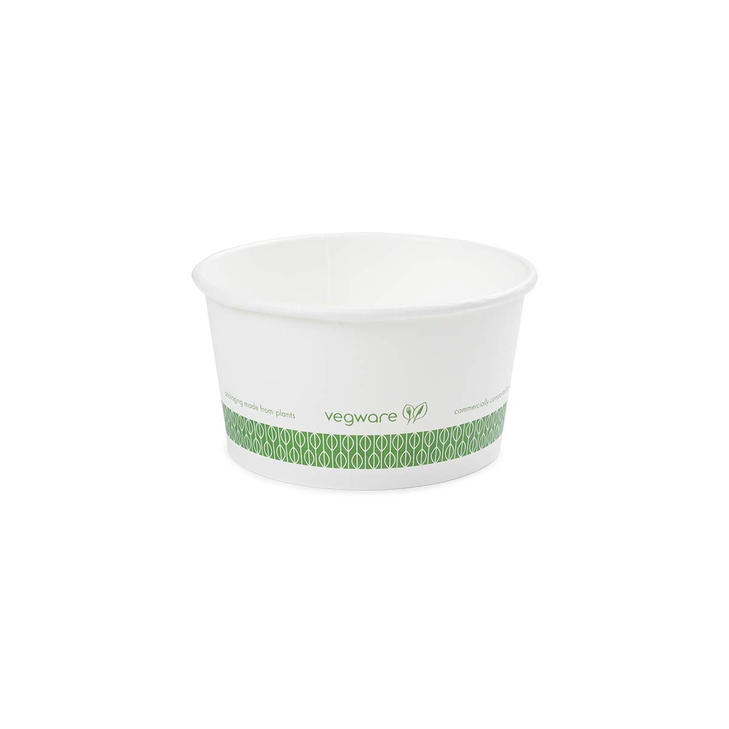 Envase Biodegradable Blanco 12oz (para Caliente o Frío) Pte c/25