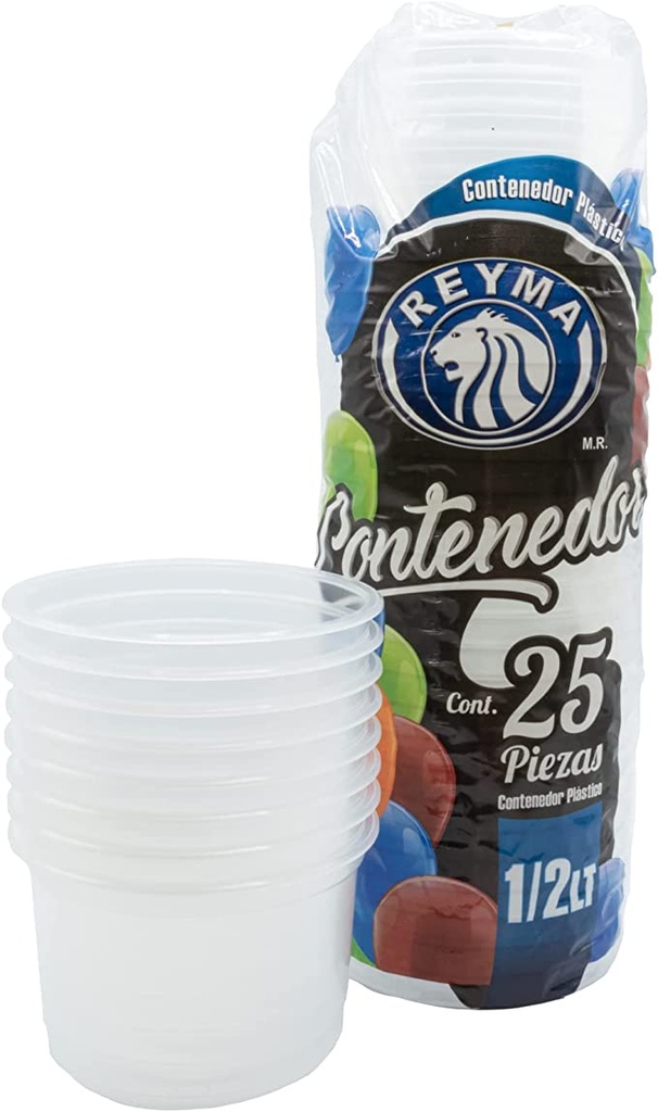 [1/2 LITRO] Envase Plástico 1/2 Litro c/25