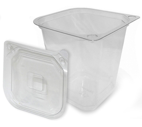 Envase Square Eco-Friendly "1 lt" c/25