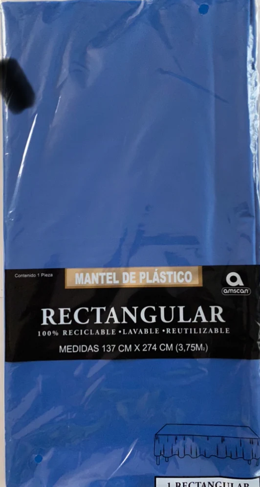 Mantel Rectangular Azul Rey - Amscan