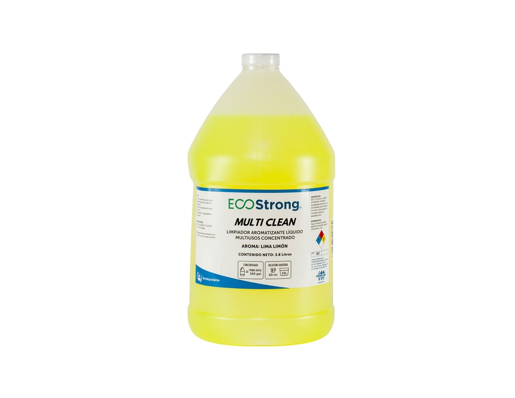 Multi Clean - "Multi Usos" Limpiador Desinfectante Aromatizante concentrado Limon "3.8 lts."