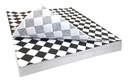 Papel Antigrasa Cuadriculado Negro 30x30 - c/250