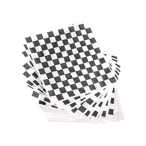 Papel Antigrasa Cuadriculado Negro 30x40 - c/250