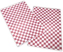 Papel Antigrasa Cuadriculado Rojo 30x40 - c/250