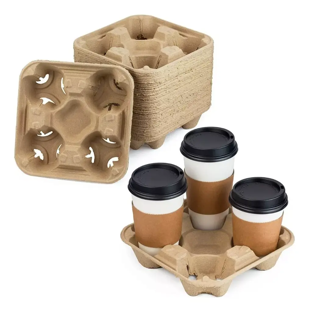 [PV] Portavasos Biodegradable para 4 c/50