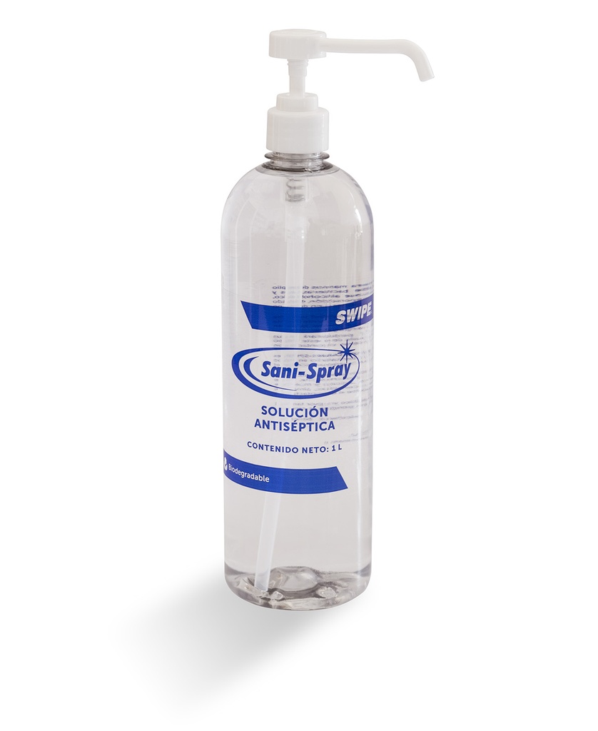 Sanitizante Líquido Anti-Bacterial Sani-Spray Swipe con Dosificador 1Lt.