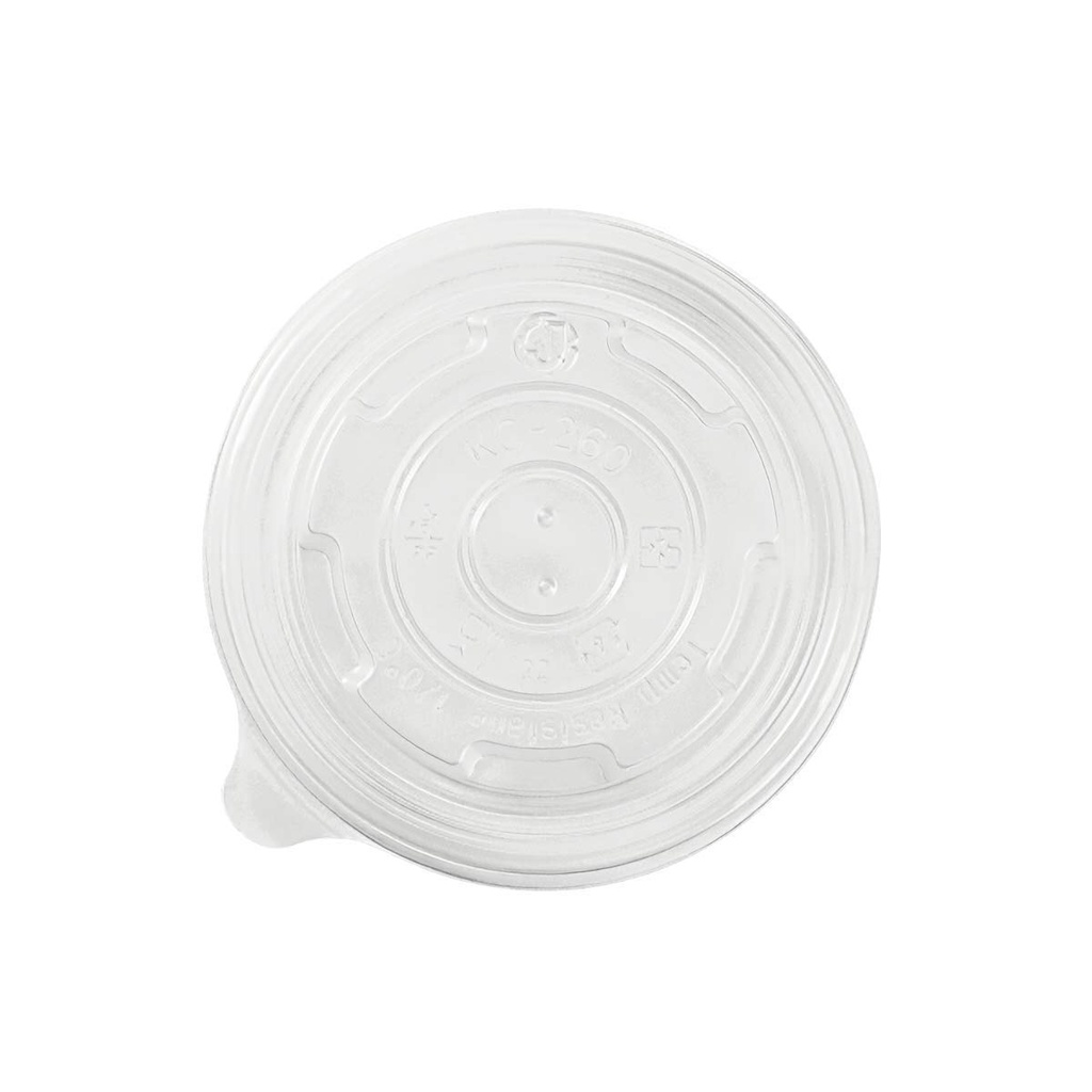 [C-KDL95-PP] Tapa para Envase Biodegradable Blanco 8oz (para Caliente o Frío) Pte c/50