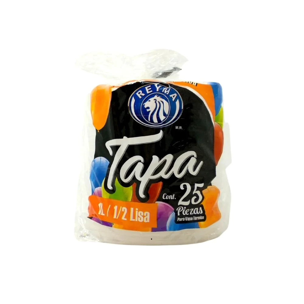 Tapa Plástica Lisa con/perforación p/ Térmico (1 y 1/2 lt.) c/25