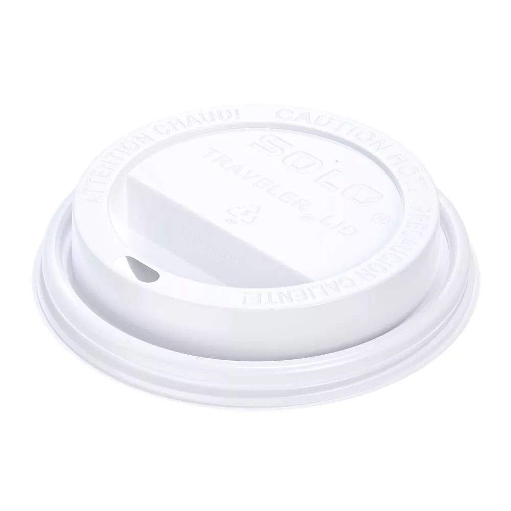 [LGXW2-0007] Tapa Plástica Solo 12oz Gourmet Blanca c/125