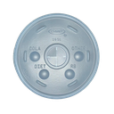 Tapa Plástica Traslucida c/perforación No.16SL "14, 16 y 20" c/100