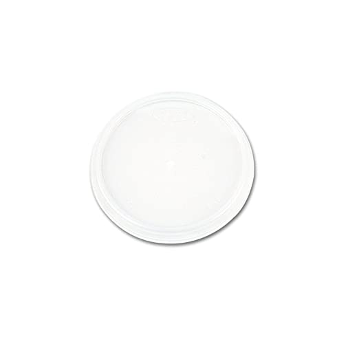 Tapa Plástica Traslucida para Envase Térmico s/perforación c/100