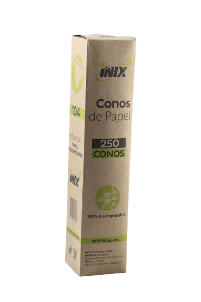 Vaso Cónico Papel #104 c/250 (Inix)