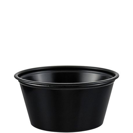 Vaso Plástico "Souffle" Negro Solo 2oz c/250