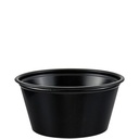 Vaso Plástico "Souffle" Negro Solo 2oz c/250