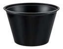 Vaso Plástico "Souffle" Negro Solo 4oz c/250