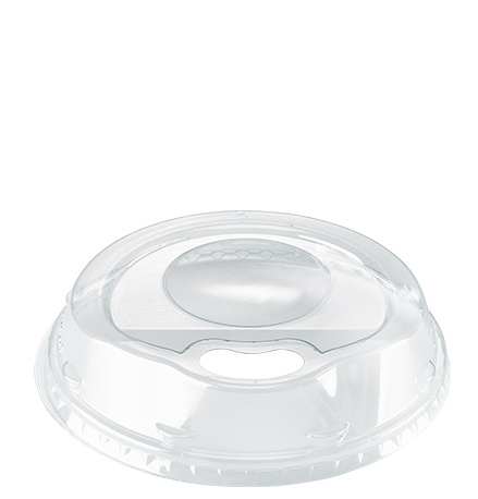 [ASP-626 PET] Tapa Plástica Lisa con Boquilla IP para vasos 9/12/16/20/24oz. c/100