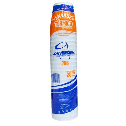 [1506] Envase Térmico Blanco Convermex 8A c/25