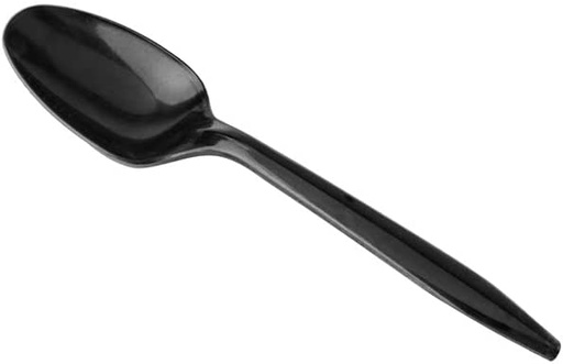 [FMSP-7N-1000EN50] Cuchara Grande Bio de Fécula de Maíz Negra c/50