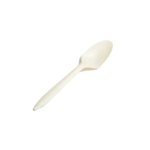[FMSP-6-1000EN50] Cuchara Mediana Biodegradable de Fécula de Maíz c/50