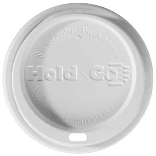 [LHDD-16] Tapa Blanca IP Hold & Go para Vaso Carton de 12 y 16oz c/100