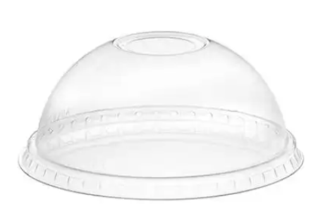 [ADL-600 PET] Tapa Plástica Domo con Apertura IP para vaso 10oz. c/100