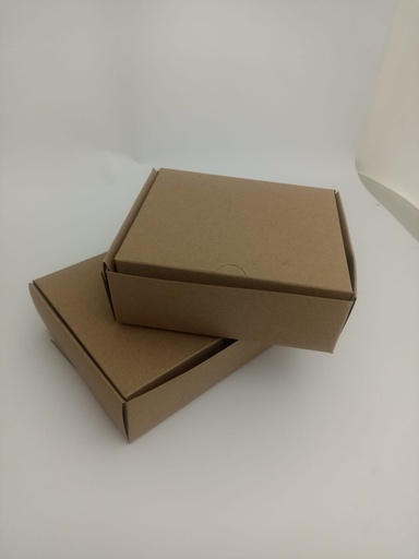 [BE-25] Caja de Papel Kraft Ecológica Mediana (15x23x6 cm) c/10