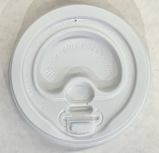 [LHRN-16] Tapa Blanca IP Lock-Backp para Vaso Carton de 12 y 16oz c/100