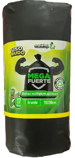 Bolsa Plástica Negra en Rollo "Anguiplast" para Basura 70x90 c/17