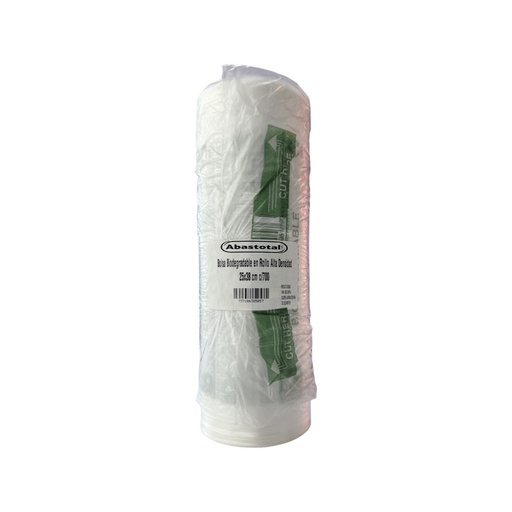 [C2538C] Bolsa Biodegradable en Rollo Alta Densidad 25x38 cm c/700