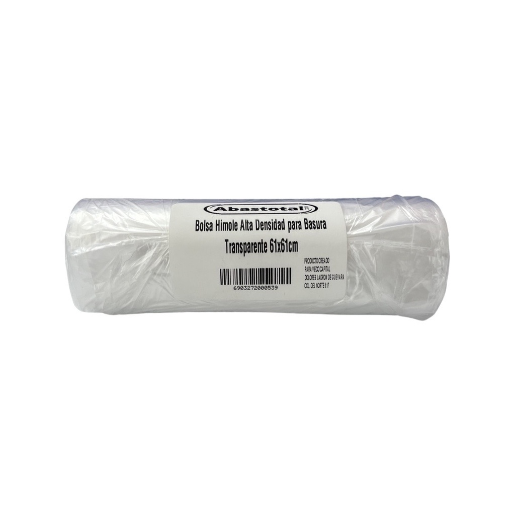 [BSW61] Bolsa Himole Alta Densidad para Basura Transparente 61x61cm c/50