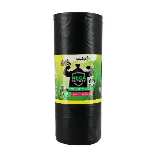 Bolsa Plástica Negra en Rollo "Anguiplast" para Basura 90x120 c/10