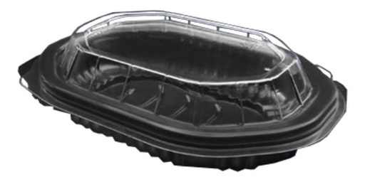 [CPP1612-32N] Contenedor Base Negra y Domo Trasparente 16x12x5 c/5