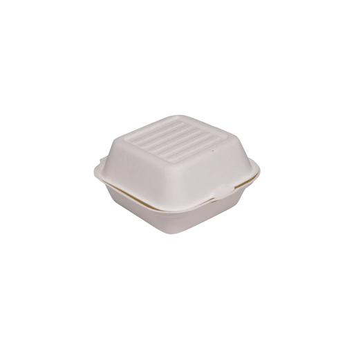 [BIO-66] Contenedor Biodegradable (de bagazo) Hamburguesero 6x6 c/50