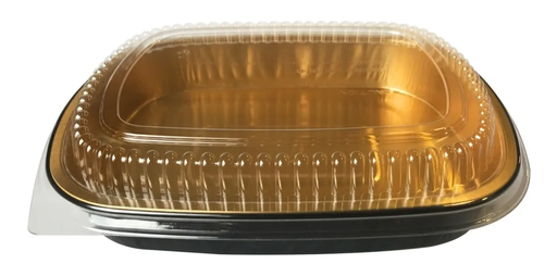 [AFC47BGA] Contenedor de Aluminio 47.4oz Negro-Oro con Tapa Plástica